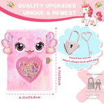 Close up of axolotl glitter heart cover detail