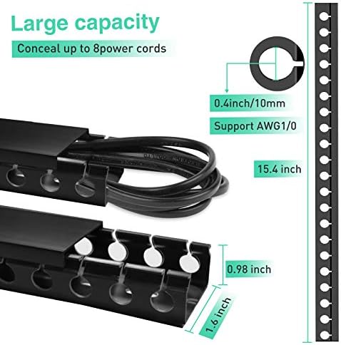 Premium fireproof PVC cable hider kit with adhesive tape packaging