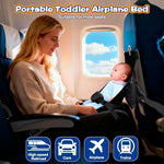 TRELC toddler airplane bed attached to a tray table showing the soft flannel fabric.