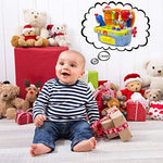 Woby developmental toddler workbench showcasing flashing lights and music options