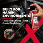 CorrosionX dielectric spray protecting electronic circuit board