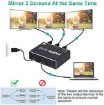 ENBUER four Kelvin multimedia distributor box side perspective highlighting the durable black metal construction.