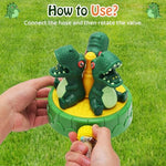 Authentic USA imported HeySplash kids lawn sprinkler packaging showing safe ABS plastic build details.