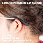 Demonstration of elastic skin friendly ear grips stretching over metal frames