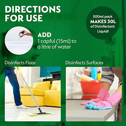 Dettol Liquid Disinfectant for Floor Cleaner, Surface Disinfection, Personal Hygiene (Lime Fresh, 500ml, Pack of 2) - Image 5