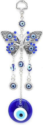 Persofine blue evil eye hanging decoration front view nazar amulet