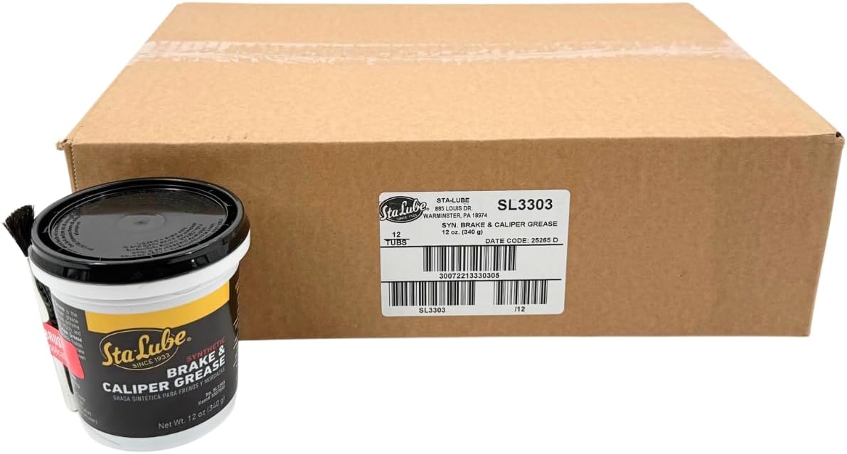 Crc Sta-Lube synthetic brake caliper grease 12 ounce tub front view