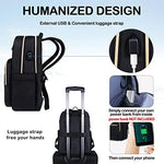 Vankean college teacher bag internal view displaying five separate organized compartments.