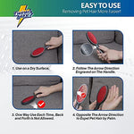 Twinko Max reusable brush removing pet hair from a sofa.