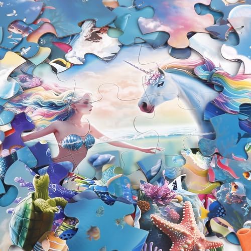 Toddler hands assembling large colorful dolphin and fish learning toy pieces