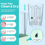 COSLUS E2 water flosser being used for orthodontic braces care setup