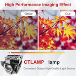 Top perspective of the fully assembled plug and play replacement projector module