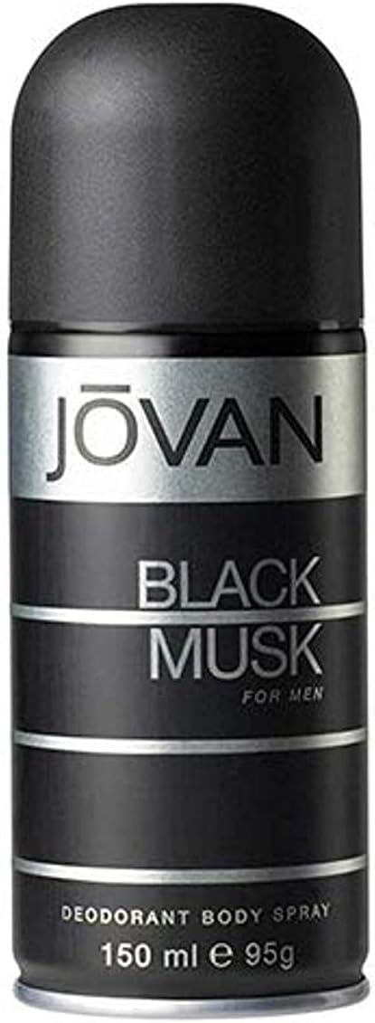 Jovan Black Musk Body Spray for Men, 150ml - Image 1