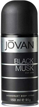 Jovan Black Musk Body Spray for Men, 150ml - Image 1