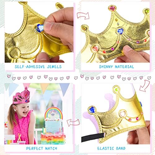Crystal diamond sticker sheets included in Yaomiao DIY crown set