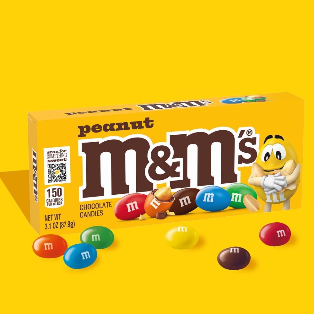 M&M'S Peanut Chocolate Candy Movie Theater Box 3.1-Ounce Box - Image 9
