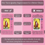 Smoostart pink tarot cards guidebook and storage bag accessories