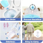 Adjustable cloth straps for secure attachment of catheter leg bag