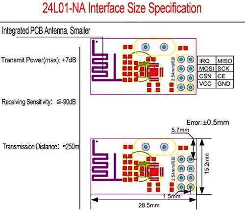 Set of four HiLetgo wireless transceiver modules