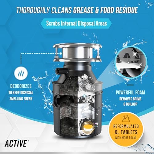 Active citrus scented sink freshener tablets