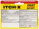 Itch-X topical anesthetic gel tube with aloe vera for skin rashes