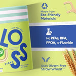 PFA free and fluoride free plant based dental floss sticks for tight teeth