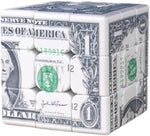 Top view of Cuberspeed US dollar bill magic puzzle cube