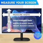 Jeapka widescreen privacy screen layer diagram explaining the blue light and ultraviolet blocking technology