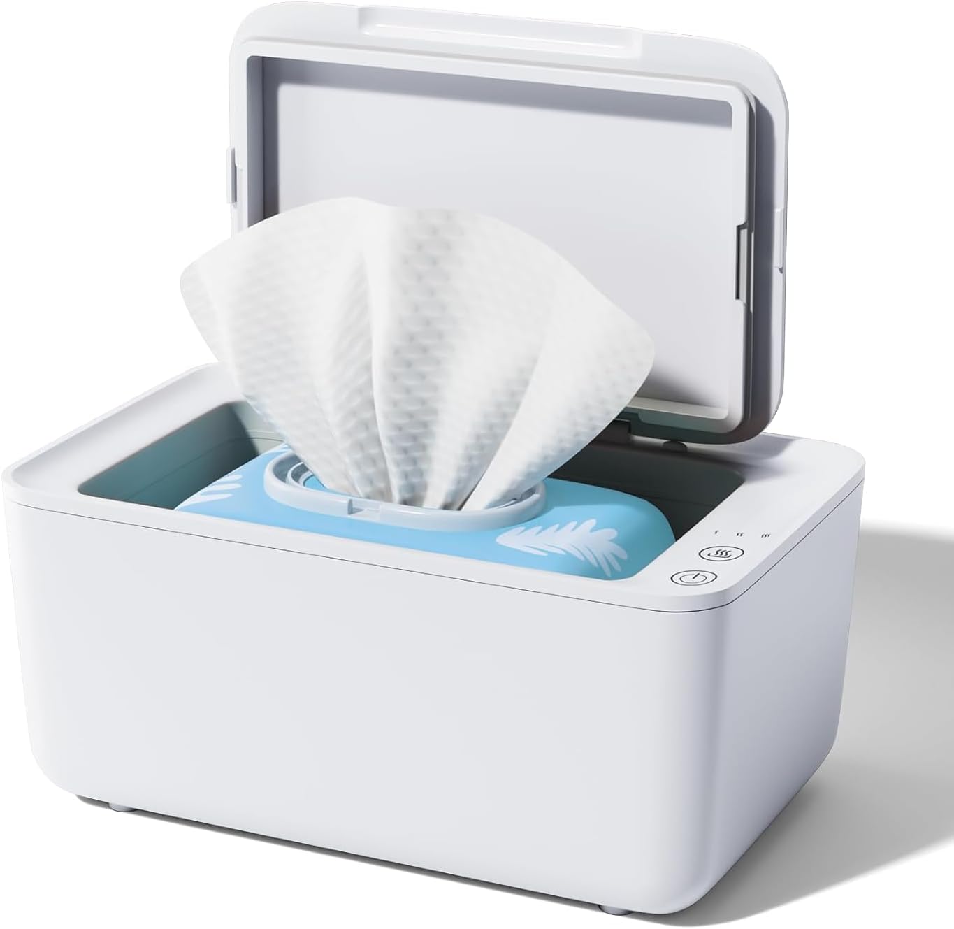 Alobeby baby wipe warmer white front view