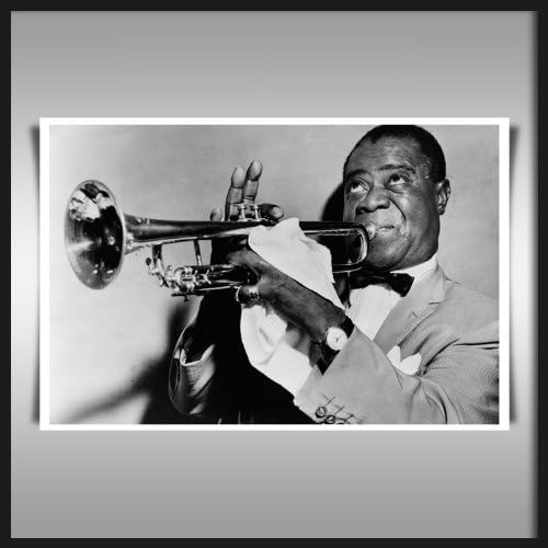 Vibranart Louis Armstrong canvas art print front view wall decor