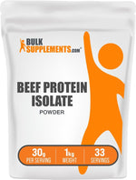 BulkSupplements.com Beef Protein Isolate Powder - Lactose Free Protein Powder, Beef Protein Powder - Unflavored & Gluten Free, 30g per Serving, 500g (1.1 lbs) (Pack of 1) - Image 10