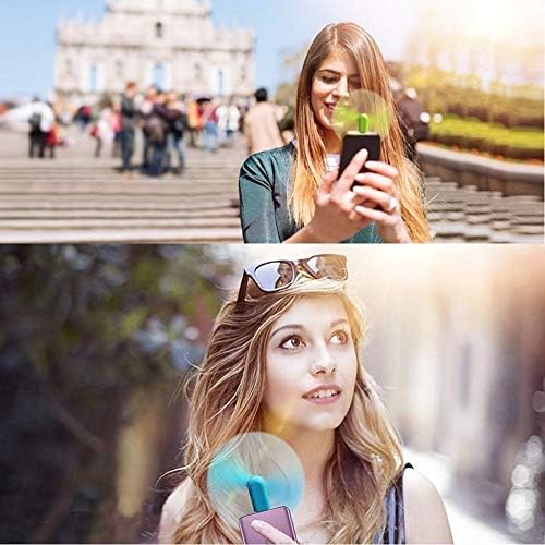YUNLOVXEE android and iphone fifteen sixteen compatible pocket fan side view dimensions
