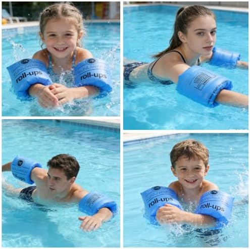 Inflatable water wings with double airbag design