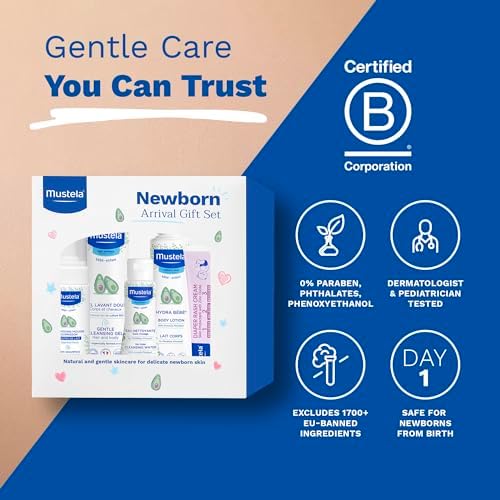 Authentic USA imported Mustela baby skincare kit