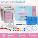 Authentic USA imported Casting Keepsakes baby hand and footprint DIY kit box back view with instructions