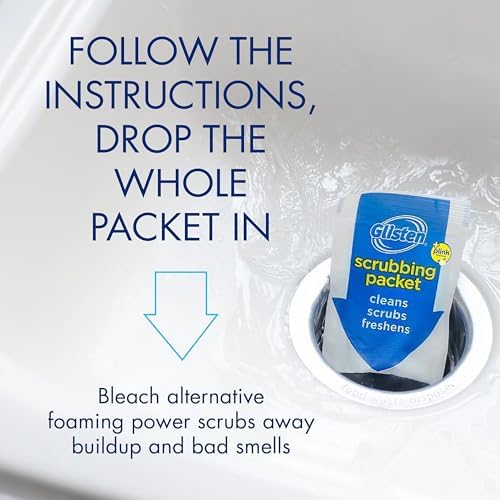 Glisten Garbage Disposer Cleaner and Freshener with Foaming Action, Helps Remove Buildup in Drains, Lemon Scent, Made in the USA, 16 Packets - Image 4
