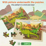 Close up view of the durable polished wooden puzzle pieces showing thick child safe construction