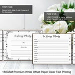 Creawoo memorial guest book open with share a memory cards