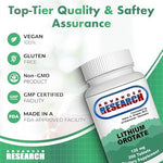 Dr. Hans Nieper Lithium Orotate dietary supplement tablets for cognitive wellness