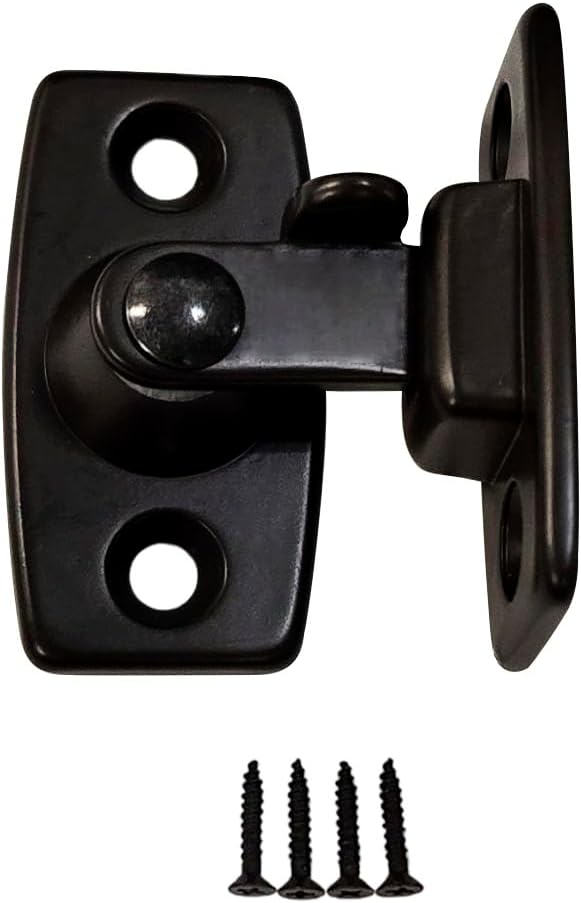 Heavy Forged Solid Brass Door Latch, 90 Degree Right Angle Door Latch Buckle for Doors & Windows, Small, 1.75", Satin Chrome, 1 Pack, Made in Taiwan - Image 13