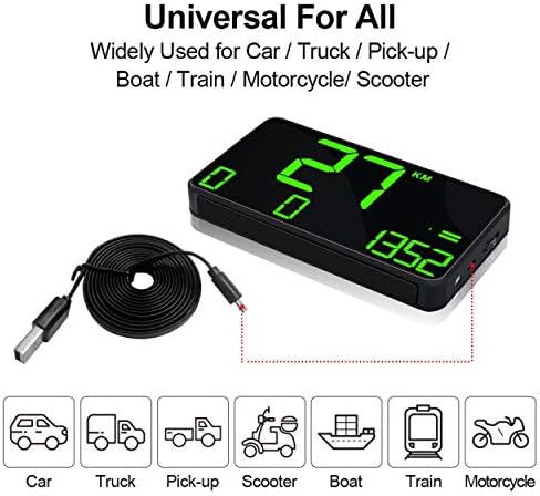 COOLOUS car speed monitor displaying altitude data and speed metrics side by side