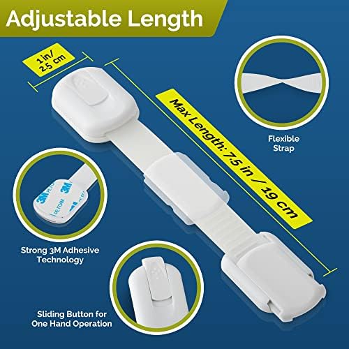 Wappa safety locks used on refrigerator door for child protection