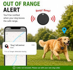 No monthly fee dog tracking device showing the robust weather resistant outer casing.