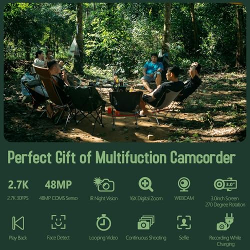 Seree portable video camera for travel and YouTube vlogging
