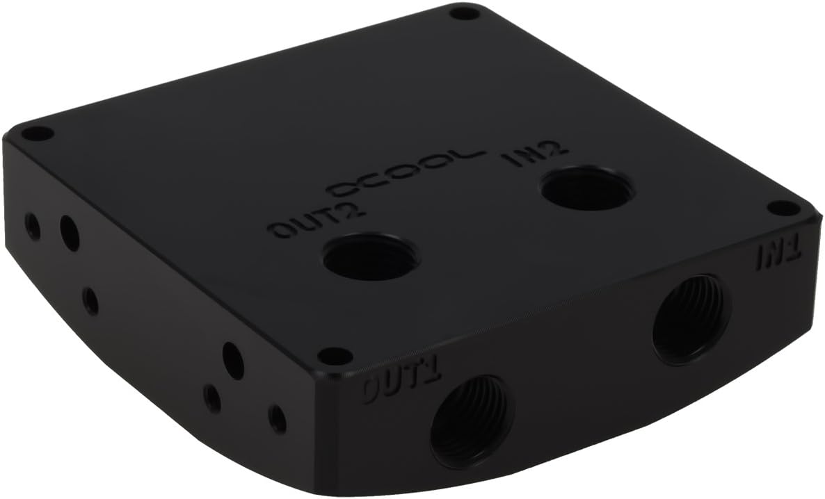 Alphacool Eisdecke Laing DDC Top V2 front view custom cooling pump cover