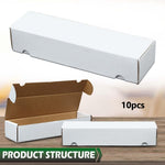 GRAND ORANGE 10 Storage Boxes LOT 800 Count Sports Cards Trading White Shipping Corrugated Paper box - Image 9