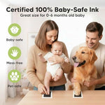 Dog nose and paw print kit application for pet memory books