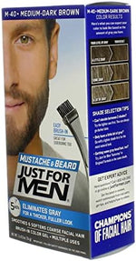 Back of Just For Men color gel box highlighting benefits