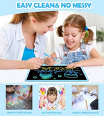 FXI kids travel essential tablet showing a clean mess-free electronic sketching board configuration