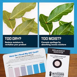 Integra Boost 62% RH packs for maintaining freshness in small airtight containers.